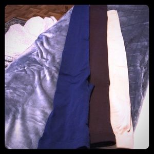 Three pair of assorted leggings